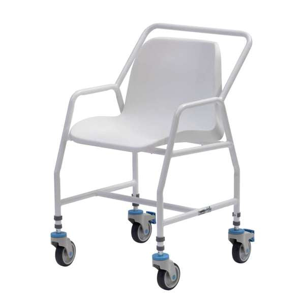 Tilton Mobile Adj. Height Shower Chair with 4 Brakes