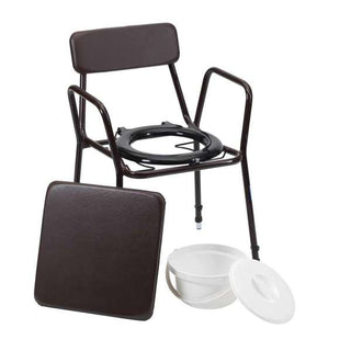 Stacking Commode - Adj. Height & 19" Ferrules