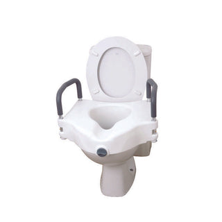 Raised Toilet Seat with Removable Arms
