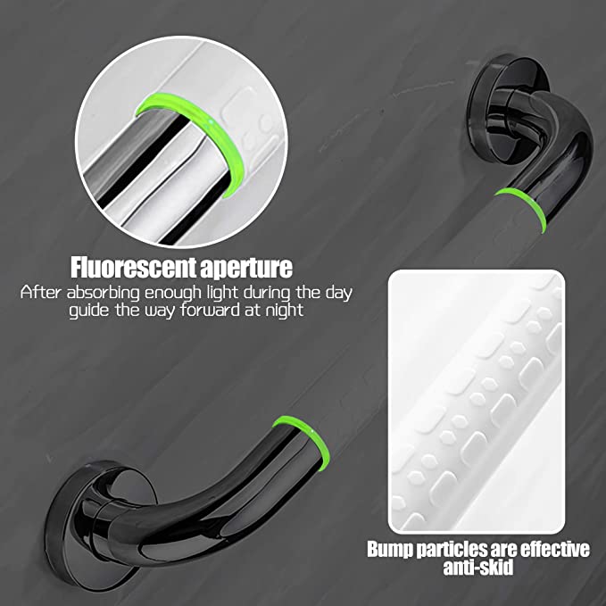 OFFSET 24 INCH GRAB RAIL IN WHITE