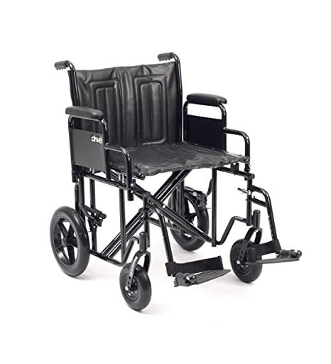 Drive DeVilbiss STD22ECDDATS-Sfblk Sentra Wheelchair, 22", Black, Ts