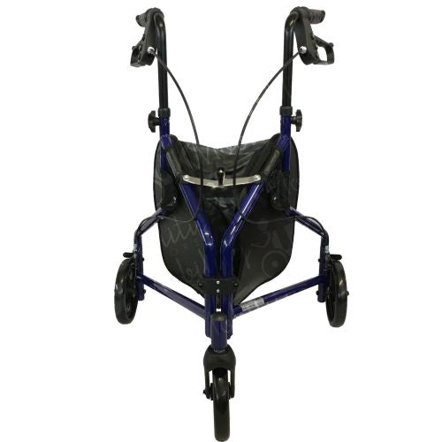 Steel Tri Walker With Bag - Blue