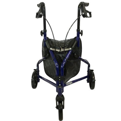 Steel Tri Walker With Bag - Blue