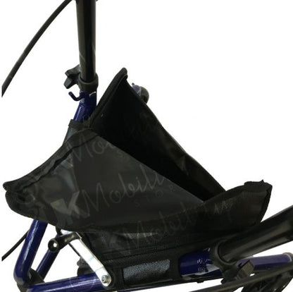 Steel Tri Walker With Bag - Blue