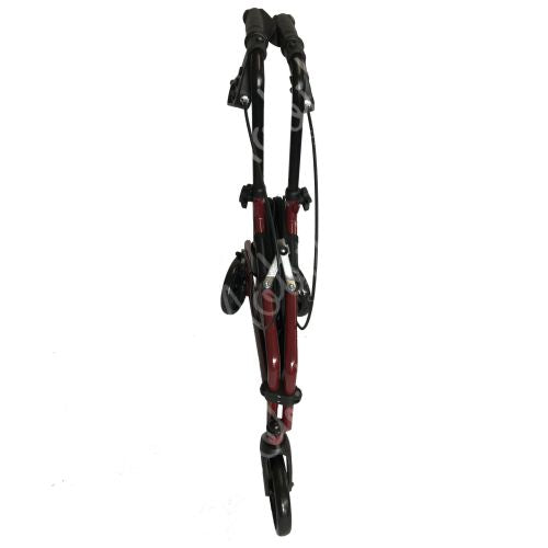 Steel Tri Walker With Bag - Red