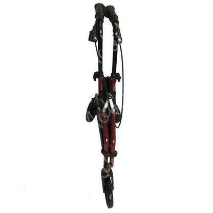 Steel Tri Walker With Bag - Red