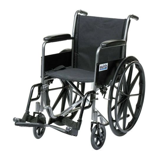 DRIVE SILVER SPORT WHEELCHAIR 18 SILVER - SSP118FA-SF